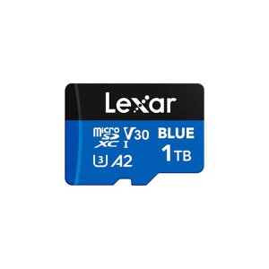 Lexar Blue 1TB microSDXC UHS-I �J�[�h �A�_�v�^�[�t�� �ő�160MB/�b C10 U3 A2 V30 �t��HD 4K UHD �t���b�V���������[�J�[�h ���� TF�J�[�h