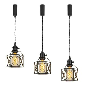 Kiven 3�Z�b�g �y���_���g���C�g �_�N�g���[���p �_�N�g���[���� �R�[�h100cm ���[�R�b�v�t�� 100cm�͈͓��ɒ��߉� E26�Ή� ���C�e�B���O���[���Ɩ� ���֏Ɩ� �d���t�����Ȃ� �C���e���A���c