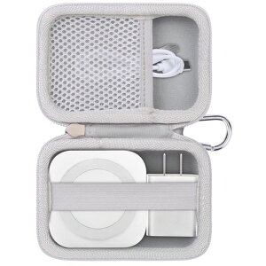 【ケースのみの販売】LISENmagsafe充電器3in1ワイヤレス充電器専用収納ケースホワイト‐Khanka