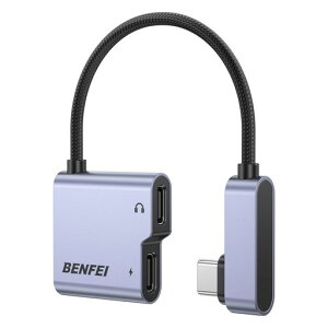 BENFEI2in1USBCtoUSBC�C���z���W���b�N�ϊ��^�C�vc60W�}���[�d�������ʘb�\���y���ߓ���32bit/96KHzHi-Fi�����C���z���[�d�����R���ʘbAndroid/Pad/PadPro/