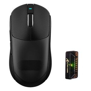 ATTACKSHARKX8PRO���y�ʃQ�[�~���O�}�E�X�L��/2.4G���C�����X/Bluetooth�g���C���[�h�Ή�PAW3395PRO�Z���T�[�ő�40000DPI55g�v���X�}�C�i�X3���y��8000Hz�|�[�����O���[�g��^��Ή��[�d��