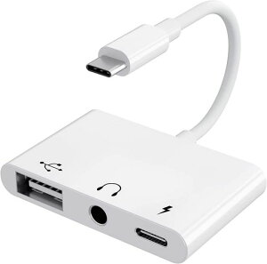 USBCϊA_v^3in1USB+3.5mmCzWbNϊP[uUSBTypeCUSBJA_v^^CvCOTGP[uUSB-C[dCziPhone15/MacBookPro/MacBook