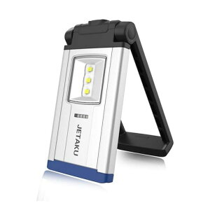 Laowei作業灯LED懐中電灯折畳み式ライトUSB充電防水作業灯小型軽量ワークライトキャンプ用品車整備ライト室内照明270度調整可能非常用懐中電灯多機能ライト磁石付き背面クリップフック付…