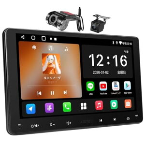 ATOTOZONEA5L9�C���`�f�B�X�v���C�I�[�f�B�IAndroid�J�[�i�r2DIN�A���C�����XCarPlay&���C�����XAndroidAuto�AWiFi/BT/USB�ڑ��ɑΉ��AAI�Θb�A����24EQ