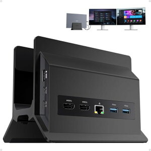 PULWTOP11in1USBCドッキングステーション2画面出力2HDMI4K60Hz+3USBA/C3.210Gbps+2USBA5Gbps+USB-A2.0+RJ45イーサネット+PD3.0