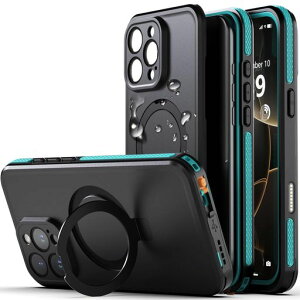 �yIP68�h���E�B�����[���X�^���h�ziPhone16ProMax�p�P�[�X�h���Ռ��z���ČRMIL�K�i�����B�e�Ή�Magsafe�Ή���F�ؑΉ��S�ʕی슮�S�h���h��h�o����~�ߎ莝���₷�����ϏՌ��X�g���b�v�t��