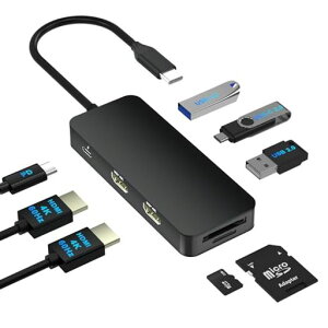 hbLOXe[VHDMI28-IN-1USBCnu4KE60HzΉfAHDMIgUSB-A/USB-Cf[^]/PD100W}[d/SD&TFJ[hType-cHDMIzg[hΉMST