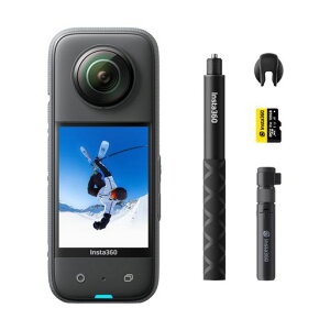 Insta360X3|�V�^1/2�C���`48MP�Z���T�[IPX8�h��5.7K360�x����72MP360�x�ʐ^��u���␳�A�N�e�B�uHDR4K��l�̎��_60fps���B��360�x�����ێ�AI�ҏW��������2.0�����ԃA�N�V�����J��