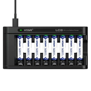 XTAR 1.5V �P4���`�E���d�r 1620mWh ���e��AAA�[�d�r (�P�l�d�r8�{+LC8�[�d��)
