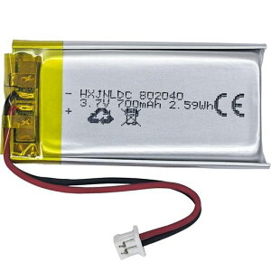 DC3.7V700mAh802040�[�d�\���`�E���|���}�[�d�rforDIY3.7-5V�d�q���i�A����2���d�r����������