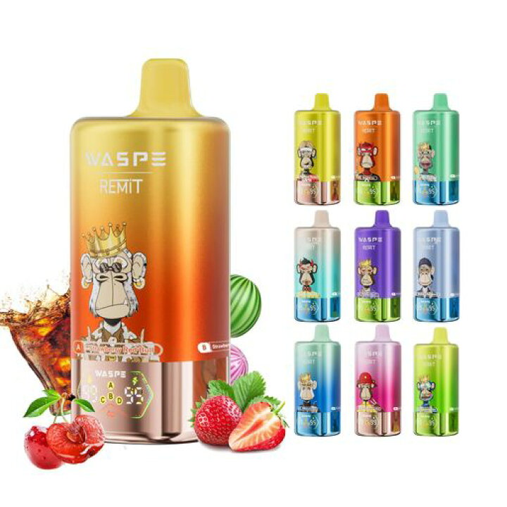 楽天市場】【100000回】電子タバコ 使い捨て ベイプ WASPE remit vape 