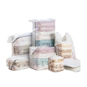 圧縮袋3枚組布団、衣類圧縮袋敷布団収納立体掃除機不要押すだけ防塵防湿防虫防カビクロゼット整理省スペース真空パック繰り返し使用出来ダニ、カビ対策衣替え収納/旅行/引越し/出張/…