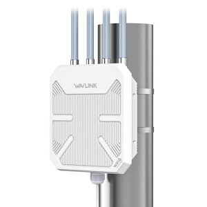 WAVLINK WiFi6 ���O�A�N�Z�X �|�C���g�A�f���A�� �o���h 2.4G+5G AX3000 ���������O WiFi ���b�V�� �G�N�X�e���_�[�APoE/4x8dBi �������A���e�i/IP67 �ό󐫃G���N���[�W��/�M���u�[�X�^�[ �A���v�t��