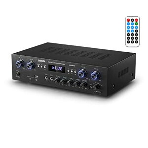 Donner�p���[�A���vBluetooth5.0�I�[�f�B�I�A���v�o��440W�I�[�f�B�I�X�e���I���V�[�o�[USB/SD/FM/2MicINEcho/RCA/LED�X�^�W�I�z�[�����[�XMAMP5