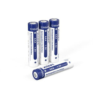 XTAR 1.5V AAA(�P�l�`)�[�d�r1200 MWH (800mAh)���`�E���d�r �J�Ԃ��[�d1200��(1.5V AAA�[�d�r*4)...