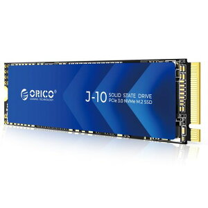ORICO J10 SSD 512GB NVME1.4 M.2 TYPE 2280 PCIE GEN3x4 �ő�Ǎ�:2800MB/S (R:2800MB/S�AW:1300MB/S) ����SSD ���ϋv 3D NAND ���[�J�[ 5�N�ۏ�