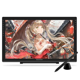 GAOMON 液タブ PD2200 21.5インチ 92%NTSC IPSパネル フルラミネーション 液晶タブレット 傾き検知 筆圧8192レベル 充電不要ペン イラスト デザイン お絵描き 液晶ペンタブレット 無段階スタンド付き