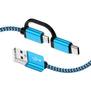 HUHUTa�}�C�N��usb�P�[�u��1.83m2.4A�}���[�d�R�[�husbc�ϊ��A�_�v�^�t���i�C�����҂ݒf���h�~microusb�P�[�u���f�[�^�]���A���~�����[�q�^�C�vb�ʐM�P�[�u��iPhone