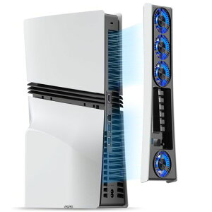 JUSPRO PS5 Pro�p��p�t�@�� �É� �G���n���X�h 4�N�[���[�t�@�� ���x�����\ �����d���I��/�I�t ��p�A�N�Z�T���[ USB 3.0�|�[�g��LED���C�g�t�� PlayStation 5 Pro�p �yPS5 Slim/PS5 ���^��Ή��z