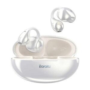 【音質至上主義・アクセ感覚のイヤーカフ型】Earaku(イアラク)SoundClipワイヤレスイヤホンオープンイヤーイヤホンイヤーカフ型超軽量耳を塞がない耳挟み式音漏れ無し骨伝導の革新DSP機能M…
