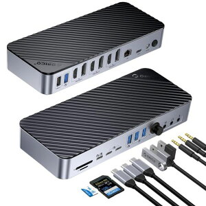 ORICOUSBC�h�b�L���O�X�e�[�V����5��ʊg��(22-in-1�O��Display�O��HDMI�|�[�g)8KDisplayHDMI�|�[�g60WPD�Ή�USB-CUSB-A�|�[�g10Gbps�����f�[�^�]���C�[�T�l�b�g�|�[�g
