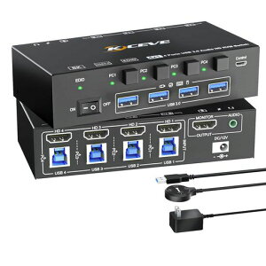 KCEVEHDMI2.1KVMXCb`PCؑ֊41oEDID@\8K@60Hz/4K@120Hz4PCKVMؑ֊USB3.0L[{[hA}EXAj^[4PCŋL茳XCb`t