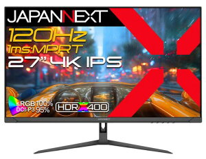 JAPANNEXT27C`IPSpl120Hz/1ms(MPRT)Ή4K(3840x2160)𑜓xQ[~Oj^[JN-IPS27G120UHDMI2.1DPHDR400sRGB:100%DCI-P3:95%