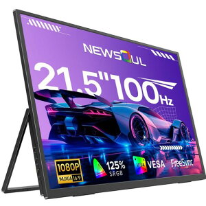 21.5�C���`100Hz�|�[�^�u�����j�^�[���ʃQ�[�~���O�f�B�X�v���CFHD1080P�����125%sRGBVA�p�l��Type-CHDMI���d/�f���`���g�у��j�^�[PS5/PS4/�Q�[���@/PC/Mac�Ή�