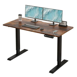 Radloveデスク昇降式パソコンデスクゲーミングデスク机電動昇降式スタンディングデスクパソコンラックPCデスクつくえ高さ調節可能高さ調節メモリー機能付き幅100CMx奥行60CM高さ69~115CM(ブ…