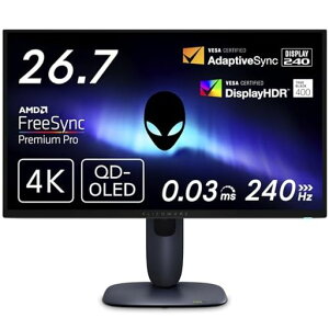 DellAW2725Q26.7C`L@ELAlienwareQ[~Oj^[(P_3Nۏ/4K/QD-OLEDR/DP1.4x1HDMI2.1x2/DCI-P3