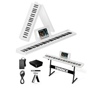 TERENCE�d�q�s�A�m88���Ր܂��ݎ��L�[�{�[�h�^�b�`���X�|���X����4���j�b�g�X�s�[�J�[���s�A�m�Ɠ������ՃT�C�YMIDI�Ή��L�[�{�[�h�X�^���h/�y�^���t���[�d�^128�퉹�F�R���p�N�g�����^�c