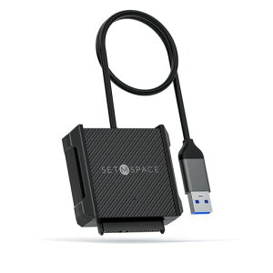 SETMSPACEusb�ϊ��P�[�u��usb-sata�ϊ��P�[�u��2.5�C���`HDD�p�����]��UASP�Ή�SATA�P�[�u��USB3.0-A5GbpsWindows/MacOS/Linux�ɑΉ�2.5�C���`�̃V���R���ی�P�[�X��t��