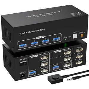 y8K2PCؑ3j^[ózHDMIKVMؑ֊SW231USB3.0KVMXCb`[4|[g4K144HzHDMI23oSwticherj^[XCb`