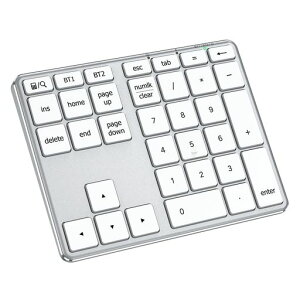 iClever �e���L�[ Bluetooth ���C�����X ���� �L�[�{�[�h 2��ڑ� �����^ �����\�� numlock�A�� IC-KP10 �┒