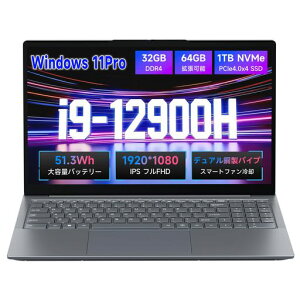�m�[�g�p�\�R���y����Corei9-12900H14�R�A20�X���b�h(�ő�5.0GHz)32GBDDR4(64GB�g���\)|1TB����PCIe3.0NVMeSSD�z�m�[�g�p�\�R��15.6�C���`51.3Wh��e�ʃo�b�e���[