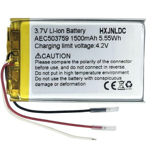 HXJNLDC3.7VAEC5037591500mAh�[�d�����`�E���|���}�[�����p�o�b�e���[forSteelseriesArctis1Arctis3Arctis7���C�����X�Q�[�~���O�w�b�h�Z�b�g��DIY3.7-5
