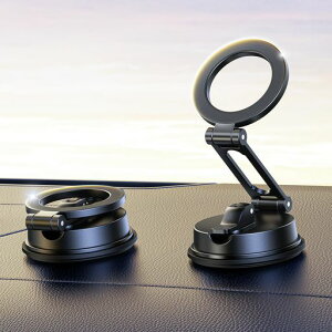 Meifignoマグネット車載スマホホルダー車載スマホスタンドMagSafe対応超強力吸着真空吸盤携帯ホルダー多角度調整360°回転な台座車用ホルダー折りたたみ式片手操作カー用品全機種対応ブラ…