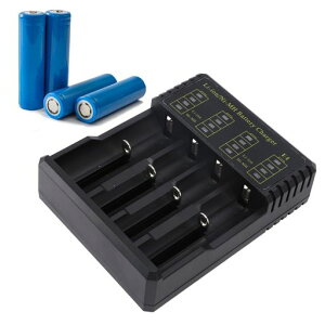 Ongwanリチウムイオン電池充電器USBType-C4スロットバッテリー充電器2665018500184901835017670145001044016340RCR123NiMHNiCdAAAAAAAAA