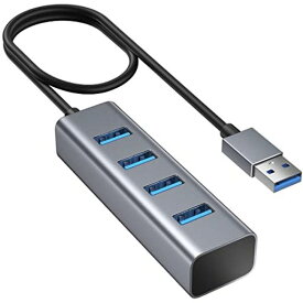 USBハブ 3.0 USBポート 4ポートハブ 【2024改良型】 USB HUB USB 拡張 USB ハブ 60CM ケーブル 5GBPS高速転送 バスパワー 軽量 コンパクト WINDOWS/MAC/CHROMEBOOK/IPAD