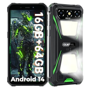 OUKITELG5SIM�t���[�X�}�z�{��16GBRAM64GBROM1TB�g���\6300mAh�̑�e�ʃo�b�e���[900LM�L�����v���C�gAndroid14�h���h�o�ϏՌ��X�}�z�{��sim�t���[6�C���`HD+����13MP