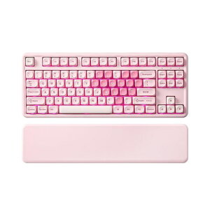 YUNZII B87 ���C�����X���J�j�J���L�[�{�[�h �Q�[�~���O�L�[�{�[�h BT5.0/2.4G/USB-C NKRO QMK/VIA�\�t�g�E�F�A�J�X�^�� MOA�L�[�L���b�v �K�X�P�b�g RGB ���X�g���X�g Win/Mac�p (�s���N,