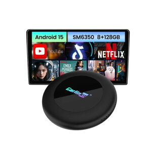 CarlinkitTboxUltra8+128GBQualcommSM6350Android15.0�V�X�e�����C�����XCarPlay/AndroidAuto�����A�_�v�^�[Youtube/Netflix����Đ��\4G-LTE