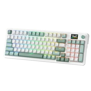 Redragon K719 ���C�����X�K�X�P�b�g�Q�[�~���O�L�[�{�[�hw/���&�m�u,95���J�j�J���L�[�{�[�h�̃L�[,�ȒP�ɐ���1.14 �h tft���\��,5�w�m�C�Ydampening,�J�X�^�����j�A�X�C�b�`,�ʉ_�F