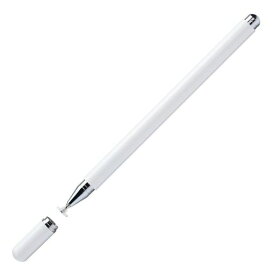 スタイラスペン タッチペン スマホ PHONE PAD スタイラスペン ANDROID スマートフォン タブレット用 ペン ディスク+導電繊維(2IN2)ペン先 磁気キャップ (ホワイト)