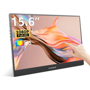 15.6�C���`�|�[�^�u�����j�^�[�^�b�`�X�N���[��FHD1920x1080P�A60Hz�A�X�s�[�J�[����USB-C�^�b�`�X�N���[�����j�^�[�m�[�g�p�\�R���AXbox�APS3/4/5�ARaspberryPi5�Ή�