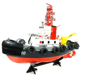 【完成塗装済み】　2.4GHz 放水可能 タグボート ラジコン　☆港湾作業船ラジコン （Seaport WorkBoat）
