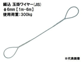 OH(オーエッチ) 吊具　編込 玉掛ワイヤースリング (JIS) ATW6 【φ6mm×1m-6m】 使用荷重300kg