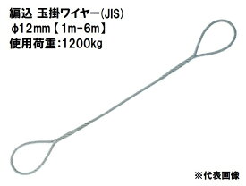 OH(オーエッチ) 吊具　編込 玉掛ワイヤースリング (JIS) ATW12 【φ12mm×1m-6m】 使用荷重1200kg