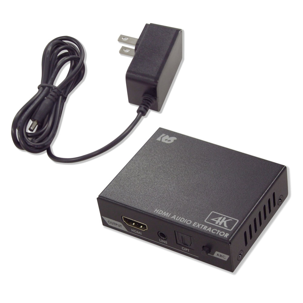 4K60Hz HDCP2.3 ARC 対応 HDMI オーディオ 分離器 RS-HD2HDA2-4K