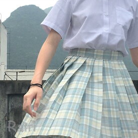 超人気スクールスカート高品質 正統派 制服 女子高生 通学 学生服 中学 チェック プリーツスカートアジャスター付 S?XL